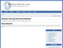 Tablet Screenshot of boxing-scoop.com